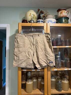 Patagonia Men's All-Wear Hemp Shorts 8" Inseam Organic Cotton Size 36 Tan